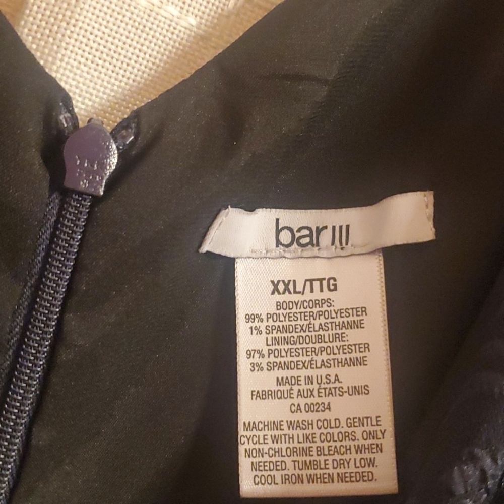 Bar III Navy DRESS WOMENS SIZE XXL Blue Pleated Skirt Lightweight Sleeveless - Picture 14 of 16